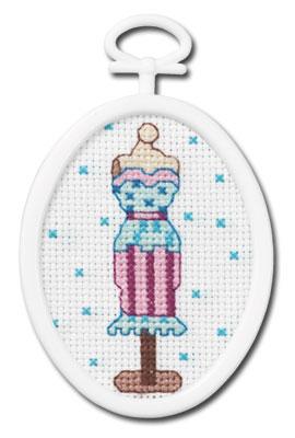 Image of Dress Form Counted Cross Stitch Kit