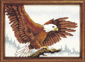 Image of Eagle In Flight  Counted Cross Stitch Kit