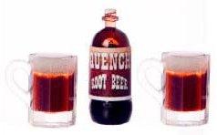Image of Dollhouse Miniature Quench Rootbeer w/2 Mugs FA11001