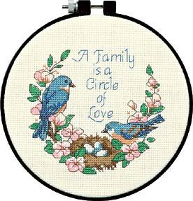 Image of Family Love Counted Cross Stitch Kit