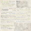 Image of Father Words Scrapbook Paper