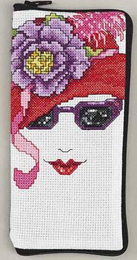 Image of Favorite Shades Eyeglass Case Counted Cross Stitch Kit