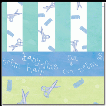Image of First Clip Scrapbook Paper