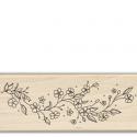 Image of Floral Vine Wood Mounted Rubber Stamp