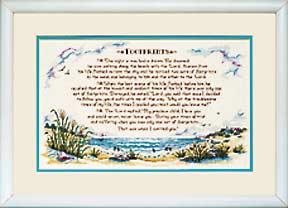 Image of Footprints Along The Beach Counted Cross Stitch Kit