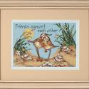 Image of Friends Support Each Other Cross Stitch Kit 65044