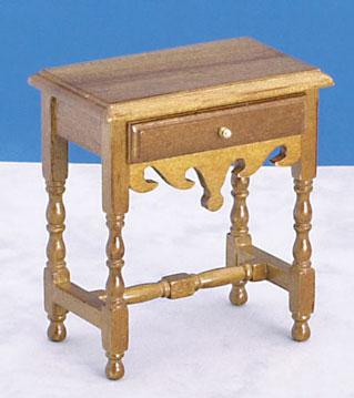 Image of Dollhouse Miniature Walnut Tavern Table