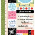 Image of Glamorous Cardstock Sticker Sheet