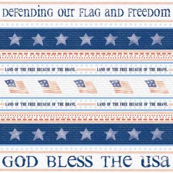 Image of God Bless the USA Scrapbook Paper