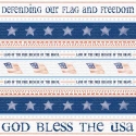 Image of God Bless the USA Scrapbook Paper