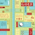 Image of Golf Block Scrapbook Paper