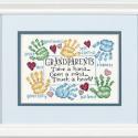 Image of Grandparents Touch a Heart Cross Stitch Kit 65011