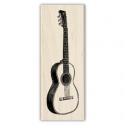 Image of Guitar Wood Mounted Rubber Stamp