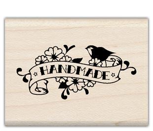 Image of Handmade Tattoo Wood Mounted Rubber Stamp 98068