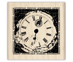 Image of Hands of Time Wood Mounted Rubber Stamp 96738
