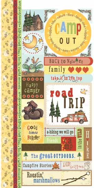 Image of Happy Camper Cardstock Stickers
