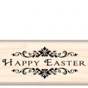 Image of Happy Easter Frame Wood Mounted Rubber Stamp 98094
