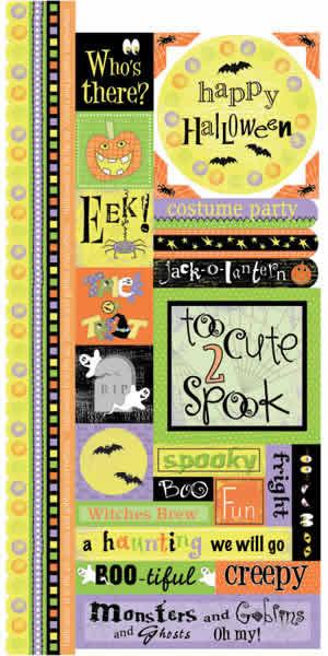 Image of Happy Halloween Cardstock Sticker Sheet