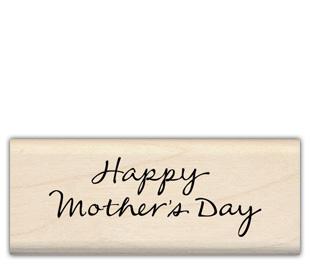 Image of Happy Mother's Day Wood Mounted Rubber Stamp