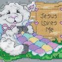 Image of He Loves Me Counted Cross Stitch Kit 72855
