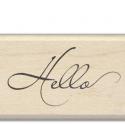 Image of Hello Wood Mounted Rubber Stamp 97221