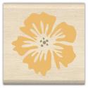 Image of Hibiscus Print Wood Mounted Rubber Stamp