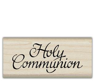 Image of Holy Communion Wood Mounted Rubber Stamp