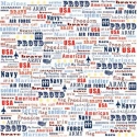 Image of Home of the Brave Scrapbook Paper
