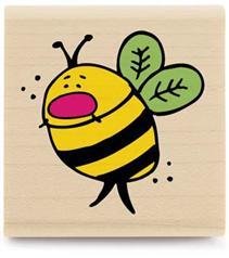 Image of Honey Bee C1036 Wood Mounted Rubber Stamp