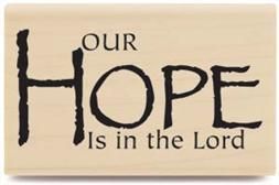 Image of Hope Wood Mounted Rubber Stamp