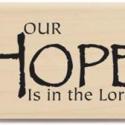 Image of Hope Wood Mounted Rubber Stamp