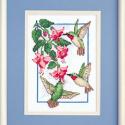 Image of Hummingbirds & Fuchsia Cross Stitch Kit 6642