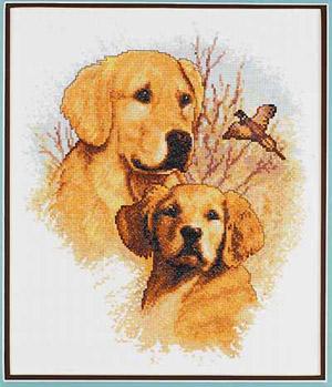 Image of Hunting Companions Counted Cross Stitch Kit