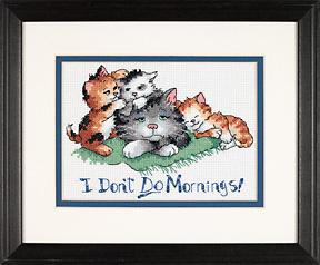 Image of I Don't Do Mornings Cross Stitch Kit 65043