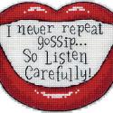 Image of I Never Repeat Gossip Counted Cross Stitch Kit 73000