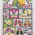 Image of If the Flip Flop Fits Counted Cross Stitch Kit