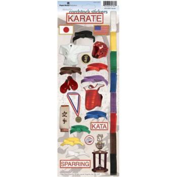 Image of Karate Cardstock Sticker Sheet