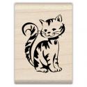 Image of Kitten Wood Mounted Rubber Stamp 98029