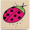 Image of Lady Bug C1035 Wood Mounted Rubber Stamp