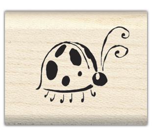 Image of Ladybug Wood Mounted Rubber Stamp