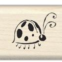 Image of Ladybug Wood Mounted Rubber Stamp