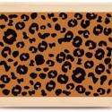 Image of Leopard Print Wood Mounted Rubber Stamp