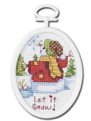 Image of Let It Snow Counted Cross Stitch Kit
