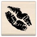 Image of Lips Wood Mounted Rubber Stamp