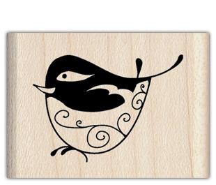Image of Little Bird Wood Mounted Rubber Stamp 97491