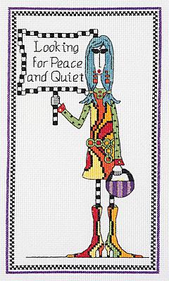 Image of Looking for Peace and Quiet Counted Cross Stitch Kit 019-0458