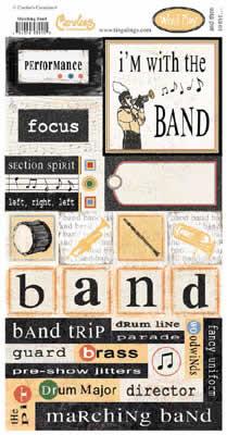 Image of Marching Band Cardstock Sticker Sheet