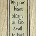 Image of May Our Home Wood Mounted Rubber Stamp