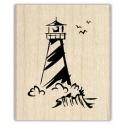 Image of Mini Lighthouse Wood Mounted Rubber Stamp 95731