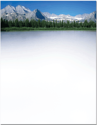 Image of Mountain Landscape Letterhead